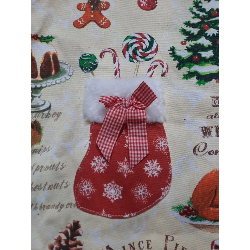 NWT Kitchen Chic “Marry Christmas” Adjustable Christmas Theme Apron